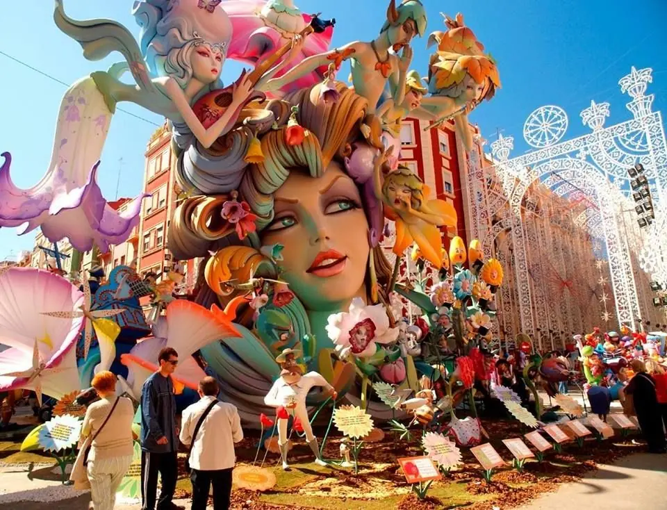 The Las Fallas festival in Valencia
